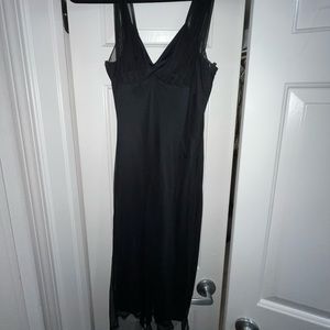 Bebe San Francisco Black Vintage Slip Dress